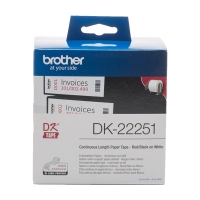 Brother Αυτοκόλλητο Θερμικό Χαρτί Ρολό Brother DK-22251 15,2m x 62mm Red/Black on White DK-22251 080776