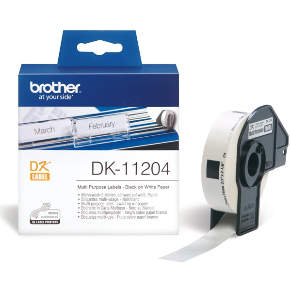 Brother Ετικέτες Πολλαπλών Χρήσεων Brother DK-11204 54mm x 17mm DK11204 080704 - 1