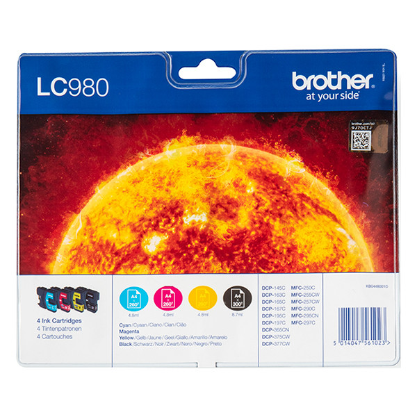 Brother Μελάνι Brother LC-980VALBP BK/C/M/Y 4-pack LC980VALBP 029078 - 1