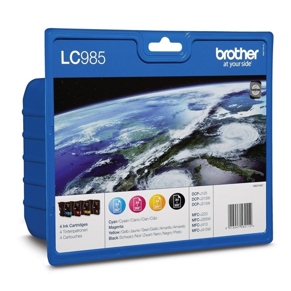 Brother Μελάνι Brother LC-985VALBP BK/C/M/Y 4-pack LC985VALBP LC985VALBPDR 029079 - 1