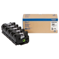 Brother Ταινία Brother HGe-261V5 Υψηλής Ποιότητας 8m x 36mm Black on White 5-pack HGe261V5 080916