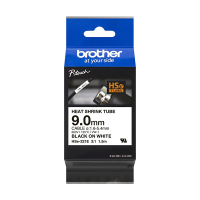 Brother Ταινία Brother HSe-221E Heat Shrink 1,5 m x 9mm Black on White HSE221E 350596