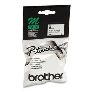 Brother Ταινία Brother M-K221BZ 8m x 9mm  Black on White MK221BZ 080600 - 1