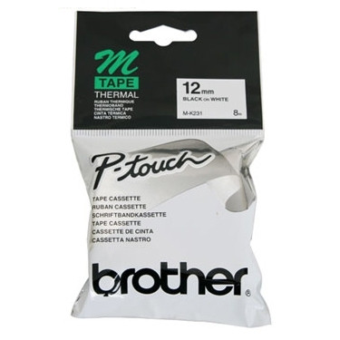 Brother Ταινία Brother M-K231BZ 8m x 12mm Black on White MK231BZ 080602 - 1