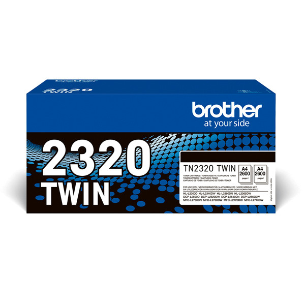 Brother Toner Brother TN-2320BK 2-pack Black TN2320TWIN 051330 - 1