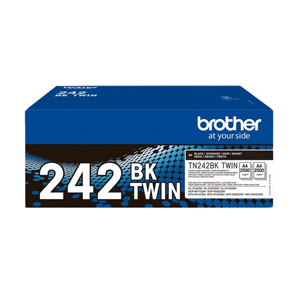 Brother Toner Brother TN-242BK Black 2-pack TN242BKTWIN 833416 - 1