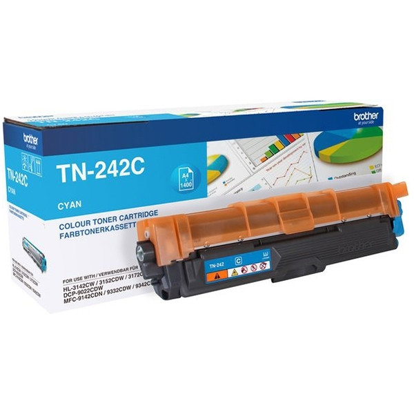 Brother Toner Brother TN-242C Cyan TN242C 051062 - 1