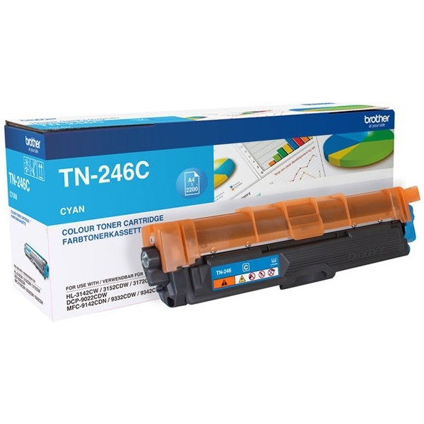 Brother Toner Brother TN-246C High Capacity Cyan TN246C 051068 - 1