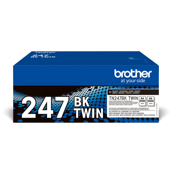 Brother Toner Brother TN-247BK Black 2-pack TN247BKTWIN 051328 - 1