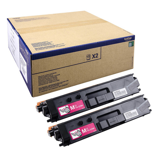 Brother Toner Brother TN-329M High Capacity Magenta 2-pack TN329MTWIN 051252 - 1