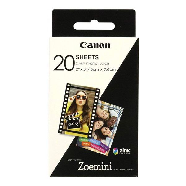 Canon Αυτοκόλλητο Φωτογραφικό Χαρτί Canon ZINK 5x7,6cm (20 Φύλλα) 3214C002 154034 - 1