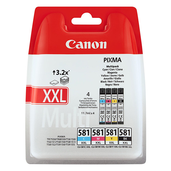 Canon Μελάνι Canon CLI-581XXL BK/C/M/Y 4-pack  010304 - 1