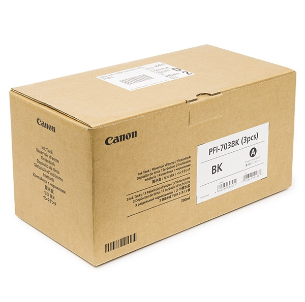 Canon Μελάνι Canon PFI-703BK High Capacity Black 3-pack 2963B003 018385 - 1