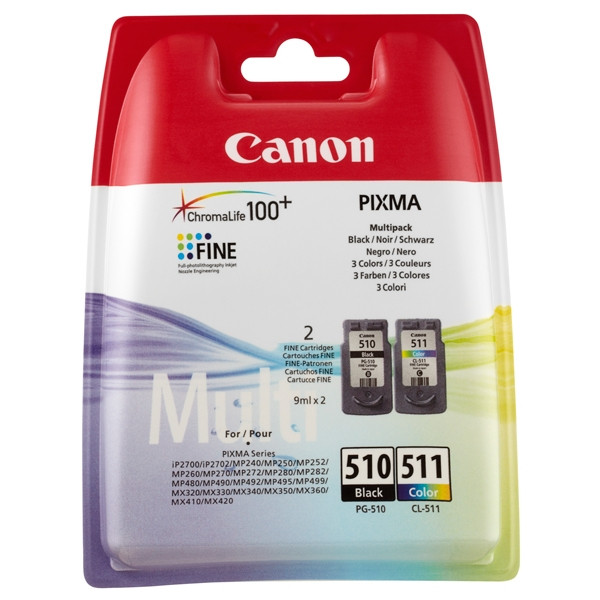 Canon Μελάνι Canon PG-510/CL-511 2-pack 2970B010 2970B011 018518 - 1