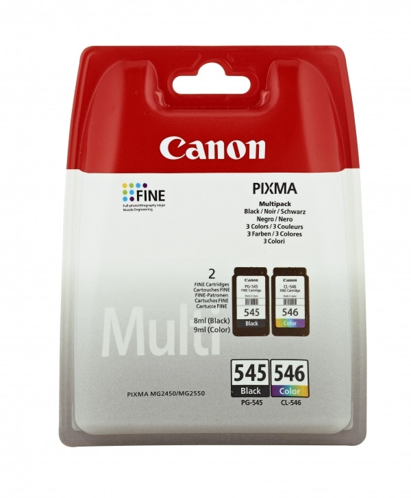 Canon Μελάνι Canon PG-545 / CL-546 2-pack 8287B005 8287B006 018976 - 1