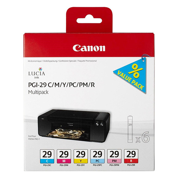 Canon Μελάνι Canon PGI-29 C/M/Y/PC/PM/R 6-pack 4873B005 018762 - 1