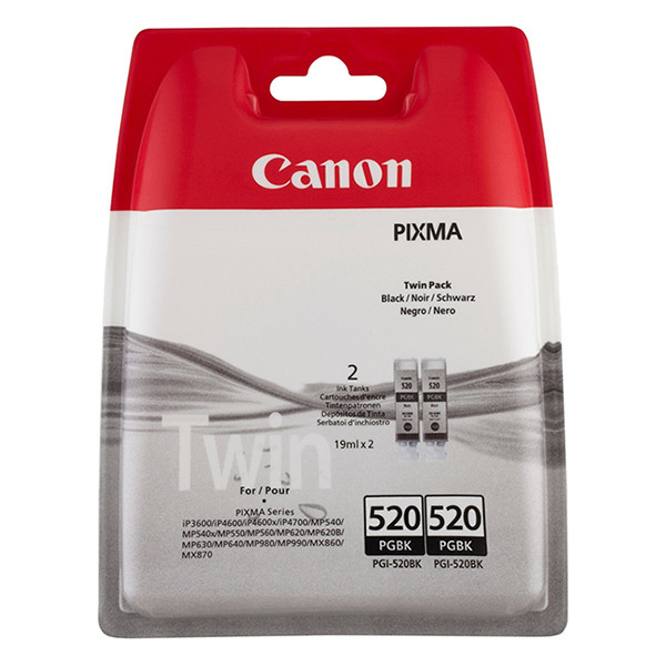 Canon Μελάνι Canon PGI-520PGBK Black 2-pack 2932B009 2932B012 2932B019 651007 - 1