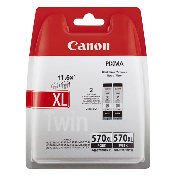 Canon Μελάνι Canon PGI-570XL 2-pack Black 0318C007 0318C010 018578 - 1