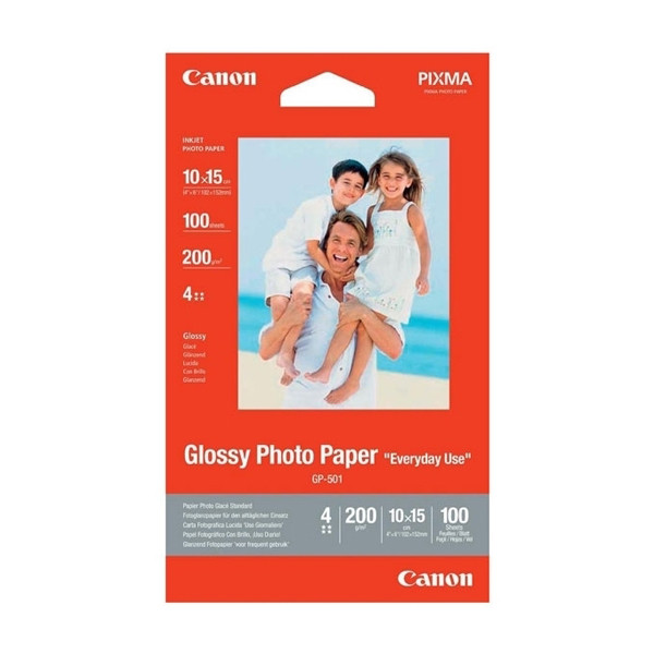 Canon Φωτογραφικό Χαρτί Canon GP-501 Glossy 10cm x 15cm, 210 g/m² (100 Φύλλα) 0775B003 154010 - 1