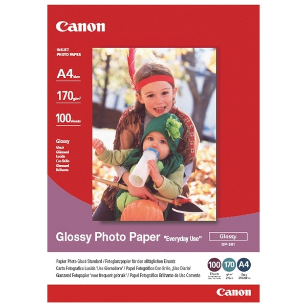 Canon Φωτογραφικό Χαρτί Canon GP-501 Glossy A4, 210 g/m² (100 Φύλλα) 0775B001 064584 - 1