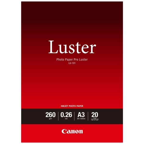 Canon Φωτογραφικό Χαρτί Canon LU-101 Pro Luster A3, 260g/m² (20 Φύλλα) 6211B007 154002 - 1