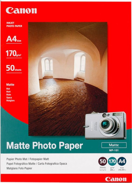 Canon Φωτογραφικό Χαρτί Canon MP-101 Matte A4, 170 g/m² (50 Φύλλα) 7981A005AA 064510 - 1