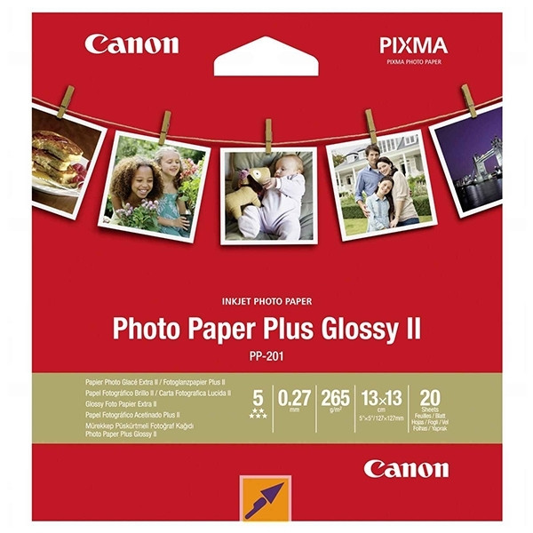 Canon Φωτογραφικό Χαρτί Canon PP-201 Plus Glossy II 13 x 13 cm, 265g/m² (20 Φύλλα) 2311B060 150392 - 1