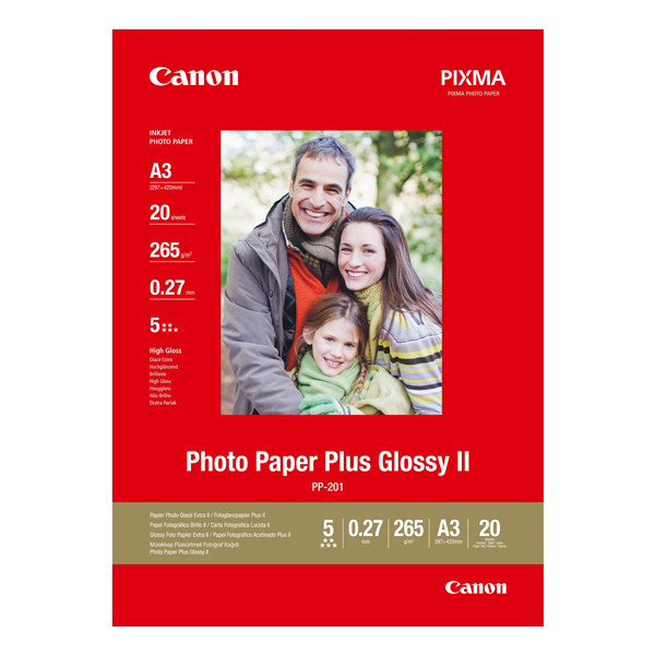 Canon Φωτογραφικό Χαρτί Canon PP-201 Plus Glossy II A3, 265g/m² (20 Φύλλα) 2311B020 150366 - 1