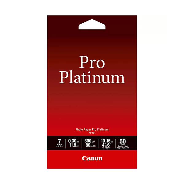 Canon Φωτογραφικό Χαρτί Canon PT-101 Pro Platinum 10 x 15 cm, 300g/m² (50 Φύλλα) 2768B014 154064 - 1