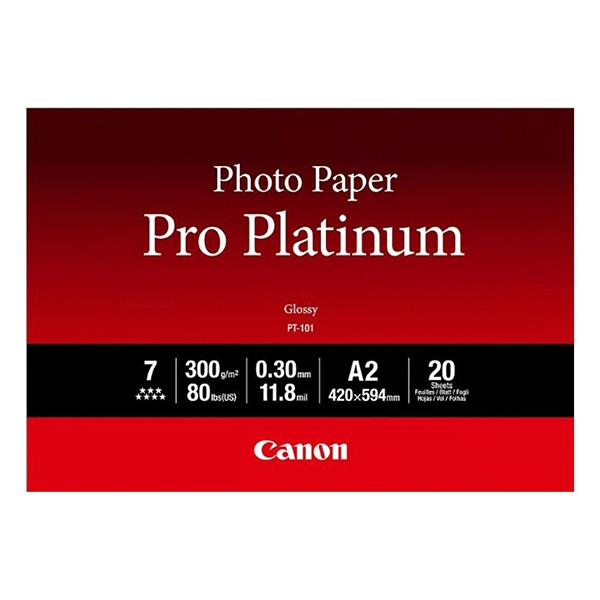 Canon Φωτογραφικό Χαρτί Canon PT-101 Pro Platinum A2 300g/m² (20 Φύλλα) 2768B067 154028 - 1