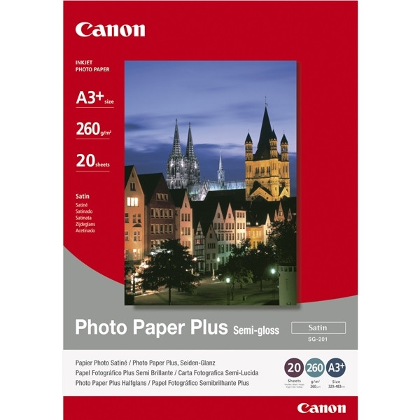 Canon Φωτογραφικό Χαρτί Canon SG-201 Semi Gloss A3+, 260 g/m² (20 Φύλλα) 1686B032 150342 - 1