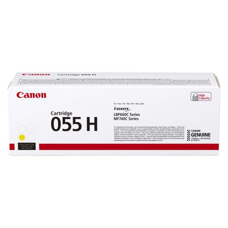 Canon Toner Canon 055H Y High Capacity Yellow 3017C002 070056 - 1