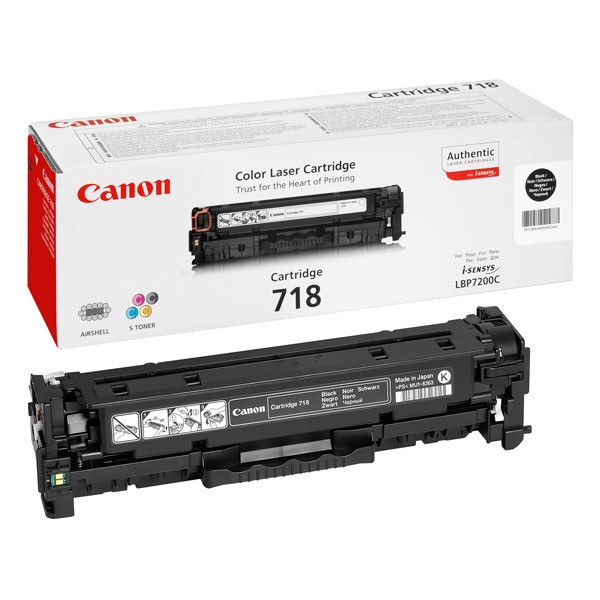 Canon Toner Canon 718 BK Black 2662B002AA 070878 - 1