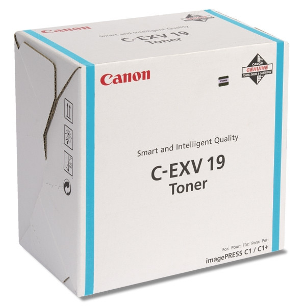 Canon Toner Canon C-EXV 19 C Cyan 0398B002 070890 - 1