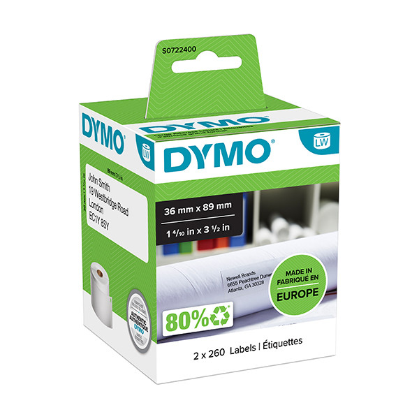 Dymo Ετικέτες Dymo S0722400 / 99012 Large Address S0722400 088504 - 1