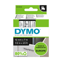 Dymo Ταινία Dymo S0720500 / 45010 7m x 12mm Black on Transparent S0720500 088200