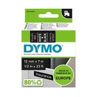 Dymo Ταινία Dymo S0720610 / 45021 7m x 12mm White on Black S0720610 088222