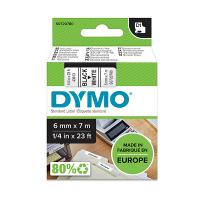 Dymo Ταινία Dymo S0720780 / 43613 7m x 6mm Black on Transparent S0720780 088000