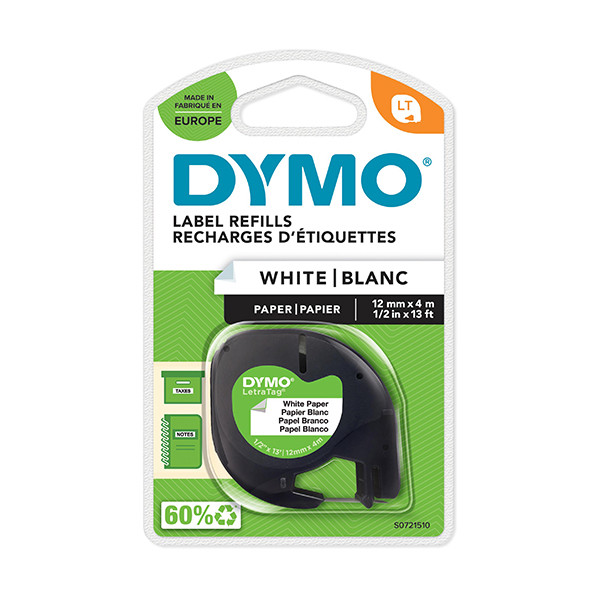 Dymo Ταινία Dymo S0721510 / 91200 4m x 12mm White S0721510 088300 - 1