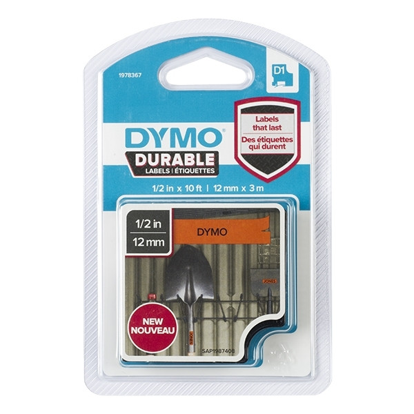 Dymo 1978367 μαύρο σε πορτοκαλί ταινία, 12mm (πρωτότυπο Dymo) 1978367 089134 - 1