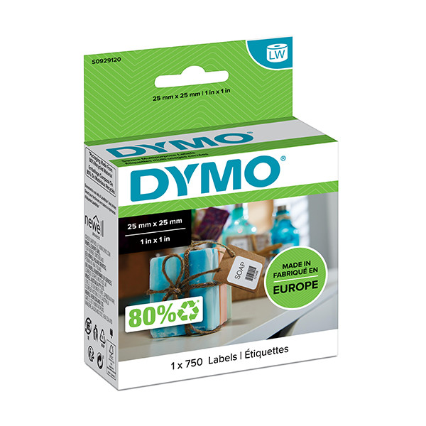 Dymo S0929120 τετράγωνες ετικέτες πολλαπλών χρήσεων (αυθεντικές Dymo) S0929120 088556 - 1