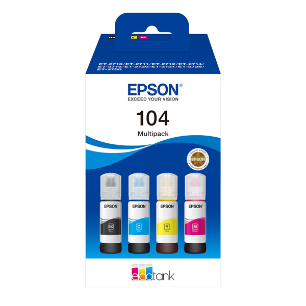 Epson Μελάνι Epson 104 BK/C/M/Y 4-pack C13T00P640 652030 - 1