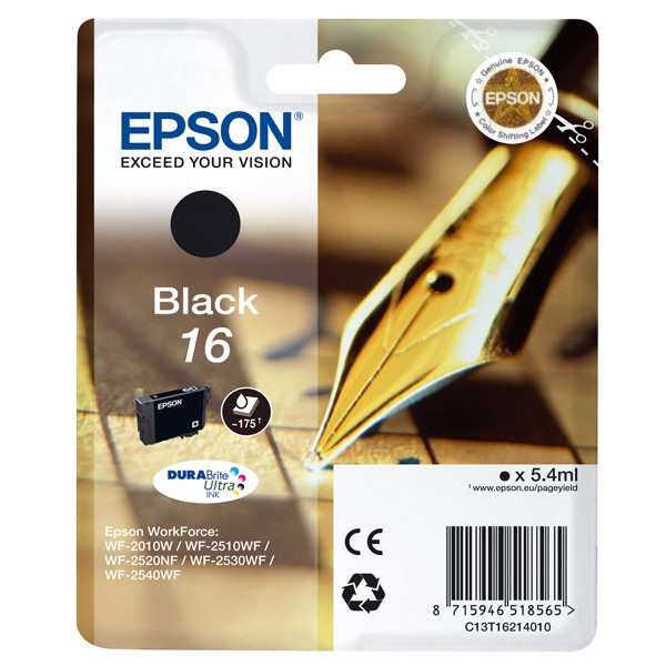 Epson Μελάνι Epson 16 (T1621) Black C13T16214010 C13T16214012 026520 - 1