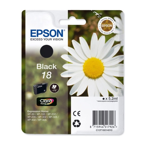 Epson Μελάνι Epson 18 (T1801) Black C13T18014010 C13T18014012 026468 - 1