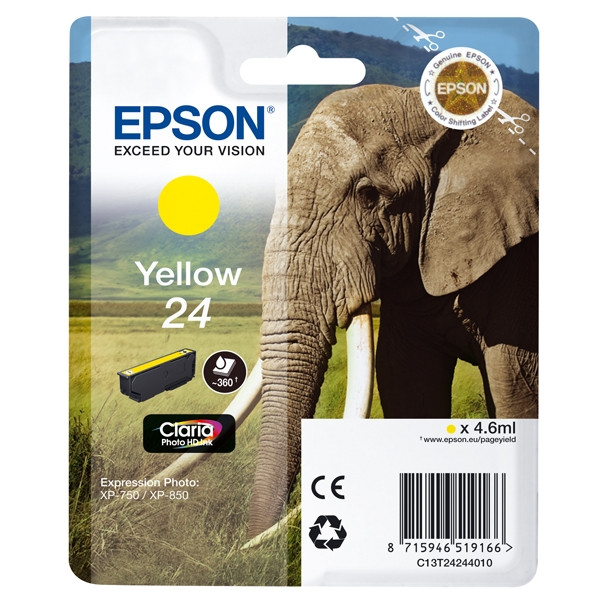 Epson Μελάνι Epson 24 (T2424) Yellow C13T24244010 C13T24244012 026582 - 1