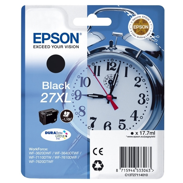 Epson Μελάνι Epson 27XL (T2711) High Capacity Black C13T27114010 C13T27114012 026616 - 1