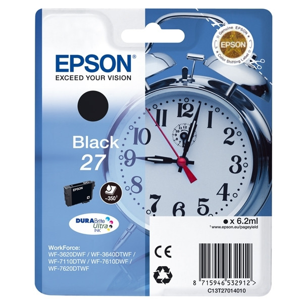 Epson Μελάνι Epson 27 (T2701) Black C13T27014010 C13T27014012 026626 - 1