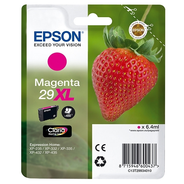 Epson Μελάνι Epson 29XL (T2993) High Capacity Magenta C13T29934010 C13T29934012 026838 - 1