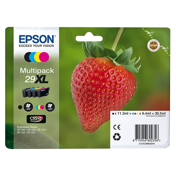 Epson Μελάνι Epson 29XL (T2996) BK/C/M/Y 4-pack C13T29964010 C13T29964012 026846 - 1