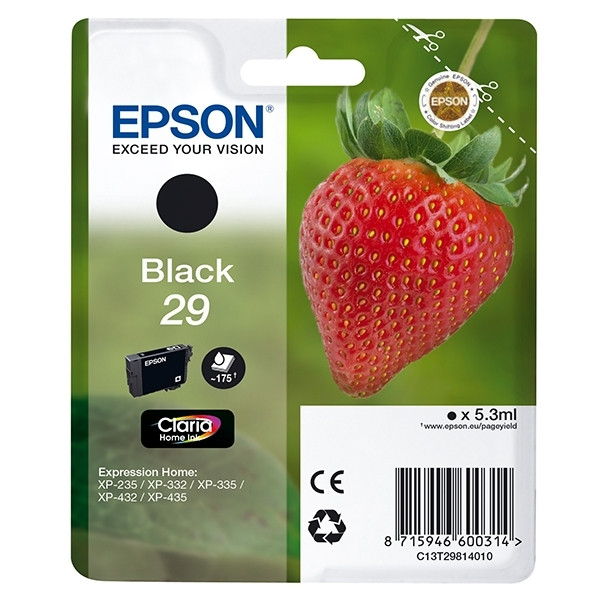 Epson Μελάνι Epson 29 (T2981) Black C13T29814010 C13T29814012 026828 - 1